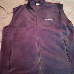 Mens Black Columbia Vest Size XXL
